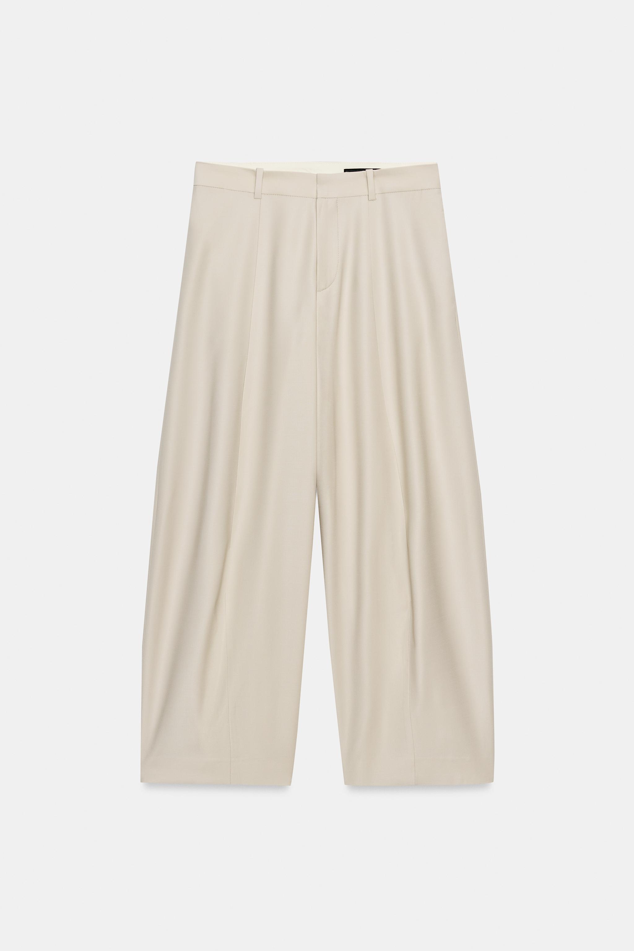ZW COLLECTION WOOL BLEND BALLOON PANTS
